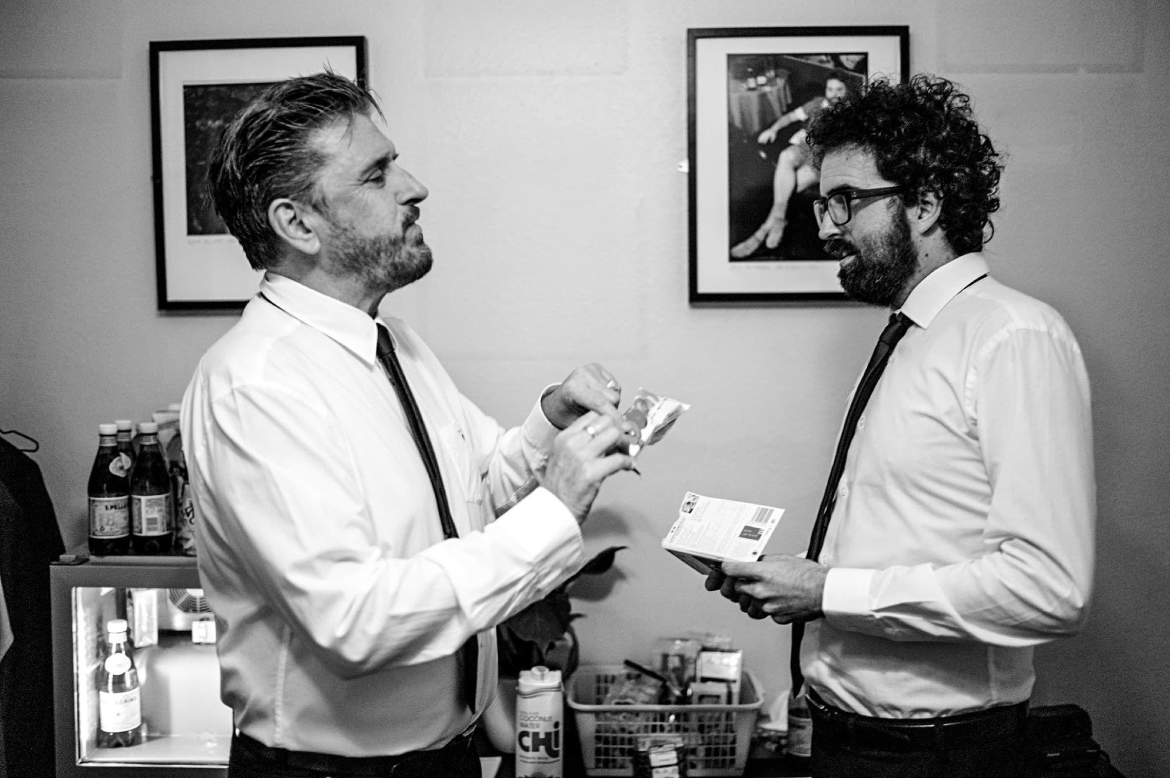 Joe Bolter and Craig Ferguson backstage